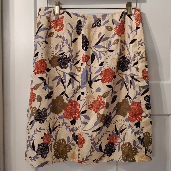 Liz Claiborne Collection Faux Wrap Linen Skirt Size 12 - Picture 3 of 9